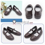 Arknights Togawa Sakiko FrostNova Suzuran Black Silver Brown Cosplay Shoes Boots