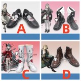 Arknights Irene Skadi the Corrupting Heart Tequila Black Silver Brown Cosplay Shoes Boots