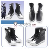 Arknights April Lessing Franka Black White Cosplay Shoes Boots