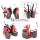 Arknights Specter Goldenglow Sanrio Collaboration Eyjafjalla the Hvít Aska Black Pink White Brown Cosplay Shoes Boots