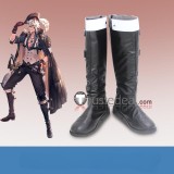 Arknights Siege Młynar SilverAsh Black Cosplay Shoes Boots