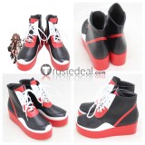 Arknights Shining Courier Angelina Black Cosplay Shoes Boots