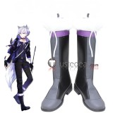 Arknights Steward Noir Corne Gummy Black Brown Blue Cosplay Shoes Boots