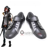 Arknights Crownslayer Glaucus Mayer Platinum Black Grey White Cosplay Shoes Boots