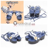 Arknights Steward Noir Corne Gummy Black Brown Blue Cosplay Shoes Boots