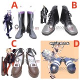 Arknights Steward Noir Corne Gummy Black Brown Blue Cosplay Shoes Boots