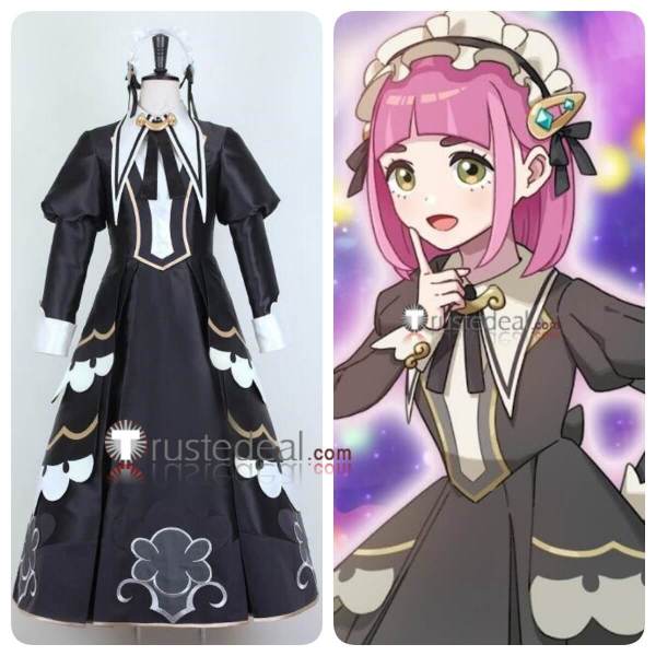 Pokemon Masters EX Lacey Black Dress Cosplay Costume