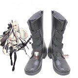Arknights Crownslayer Glaucus Mayer Platinum Black Grey White Cosplay Shoes Boots