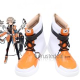 Arknights Crownslayer Glaucus Mayer Platinum Black Grey White Cosplay Shoes Boots
