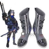 Arknights Crownslayer Glaucus Mayer Platinum Black Grey White Cosplay Shoes Boots
