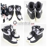 Arknights Silence FEater Cliffheart Faust Black Silver Cosplay Shoes Boots