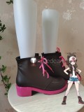 Pokemon Hilda Touko Black Brown Pink Red Cosplay Shoes Boots