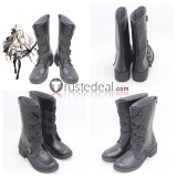 Arknights Crownslayer Glaucus Mayer Platinum Black Grey White Cosplay Shoes Boots
