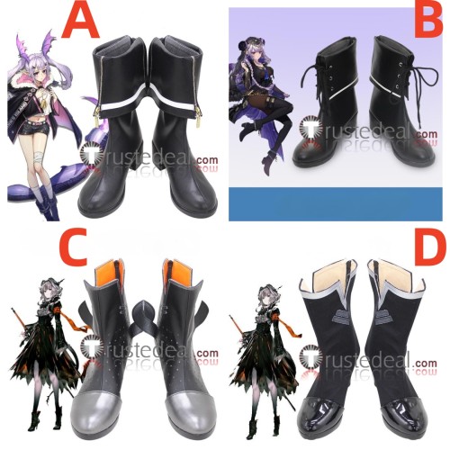 Arknights Manticore Talulah Black Cosplay Shoes Boots