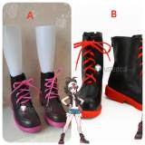 Pokemon Hilda Touko Black Brown Pink Red Cosplay Shoes Boots