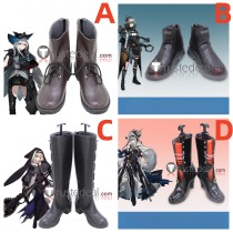 Arknights Skadi Specter GreyThroat Black Brown Cosplay Shoes Boots