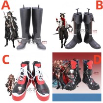 Arknights Shining Courier Angelina Black Cosplay Shoes Boots