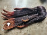 Gachiakuta Amo Empool Riyo Reaper Red Black Brown Orange Styled Cosplay Wig