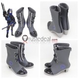 Arknights Crownslayer Glaucus Mayer Platinum Black Grey White Cosplay Shoes Boots