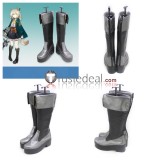 Arknights Schwarz Blemishine Quercus Podenco Black Brown Cosplay Shoes Boots