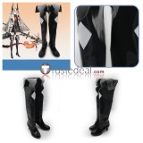 Arknights Blacknight Young Eblana Reed Xingzhu Black White Cosplay Shoes Boots