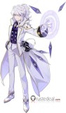 Elsword Edward Mastermind Raven Blade Master White Outfit Cosplay Costume