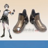 Arknights Gitano Deepcolor Meteorite Mephisto Black Brown Cosplay Shoes Boots