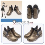 Arknights Gitano Deepcolor Meteorite Mephisto Black Brown Cosplay Shoes Boots