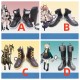 Arknights Schwarz Blemishine Quercus Podenco Black Brown Cosplay Shoes Boots