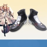 Arknights Schwarz Blemishine Quercus Podenco Black Brown Cosplay Shoes Boots
