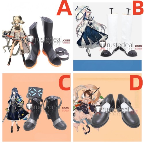 Arknights Ifrit Ceylon Astesia Perfumer Black White Cosplay Shoes Boots