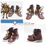Arknights Ceobe Dobermann Flamebringer Black Brown Cosplay Shoes Boots