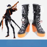 Arknights Ceobe Dobermann Flamebringer Black Brown Cosplay Shoes Boots