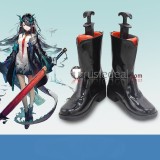 Arknights W Bagpipe Dusk Black Cosplay Shoes Boots
