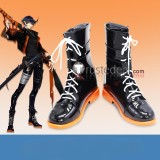 Arknights Ceobe Dobermann Flamebringer Black Brown Cosplay Shoes Boots