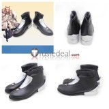 Arknights Schwarz Blemishine Quercus Podenco Black Brown Cosplay Shoes Boots