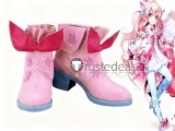 Elsword Ain Laby Ciel Male Dreadlord Ciel Royal Guard Blue Pink White Cosplay Shoes Boots