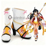 Elsword Aisha Sakra Devanam Add Mad Paradox Path Elesis Purple White Black Cosplay Shoes Boots