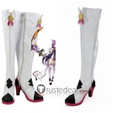 Elsword Aisha Metamorphy Eve Code Nemesis Elemental Master White Black Cosplay Shoes Boots