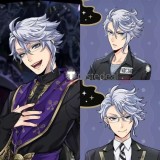 Disney Twisted-Wonderland Leona Kingscholar Azul Ashengrotto Vil Schoenheit Cater Diamond Black Grey Beige Brown Styled Cosplay Wig