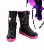 Elsword Aisha Sakra Devanam Add Mad Paradox Path Elesis Purple White Black Cosplay Shoes Boots