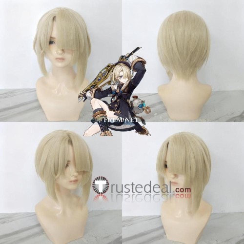 Genshin Impact Freminet Blonde Styled Cosplay Wig