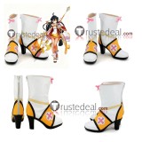 Elsword Aisha Sakra Devanam Add Mad Paradox Path Elesis Purple White Black Cosplay Shoes Boots