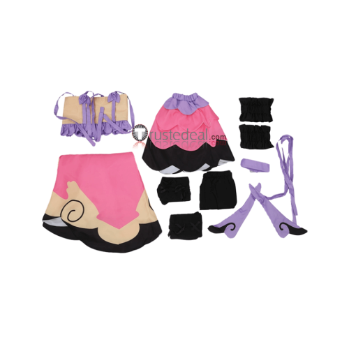 Pokemon X and Y Gym Leader XY Valerie Pink Cosplay Costume