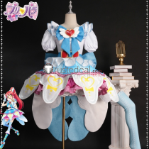 Prism Paradise PriPara Mikan Shiratama White Blue Cosplay Costume 2