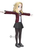 Pokemon Lass Caitlin Elaine Cosplay Costume