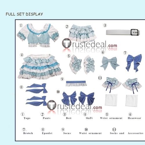 Puella Magi Madoka Magica Magia Day 2025 Miki Sayaka Blue Performance Dress Cosplay Costume