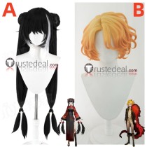 Limbus Company Jia Xichun Black Don Quixote Sancho Blonde Cosplay Wig