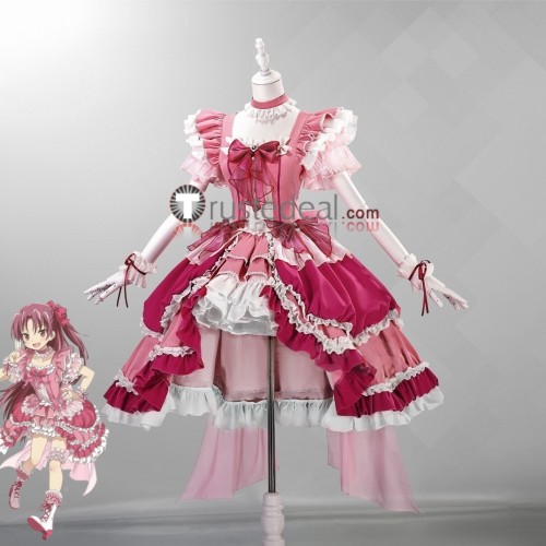 Puella Magi Madoka Magica Magia Day 2025 Sakura Kyoko Pink Performance Dress Cosplay Costume