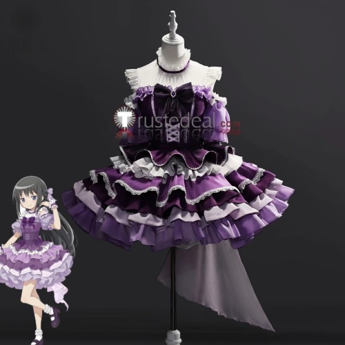 Puella Magi Madoka Magica Magia Day 2025 Homura Akemi Purple Performance Dress Cosplay Costume